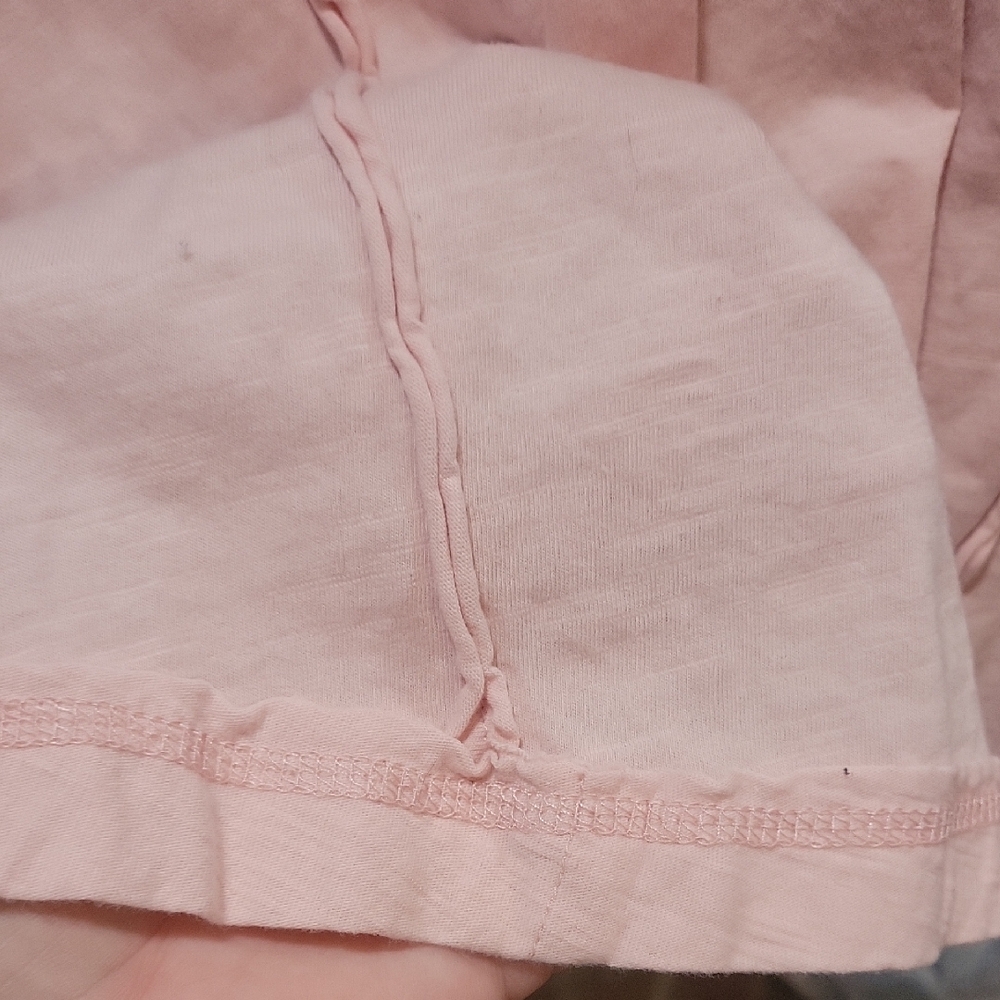 Knox Rose Blush Pink Lace Accent Blouse - Picture 5 of 7